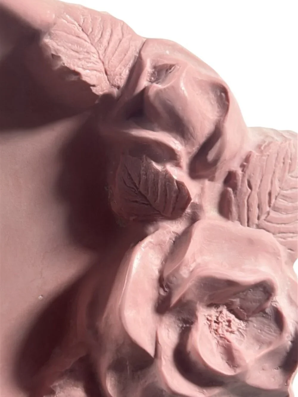 Vintage Dina Soapstone Soap Dish Rose Pink Flower Cottagecore Bathroom Decor